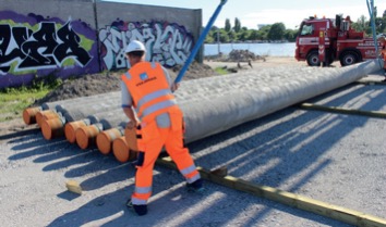 Coatede stålrør klar til spor
